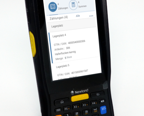 Newland Android Barcode Scanner mit numerischer Tastatur